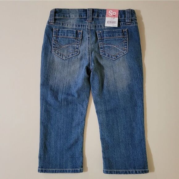 SO Women's Blue 5 Pocket Cuff Capri - Picture 11 of 11